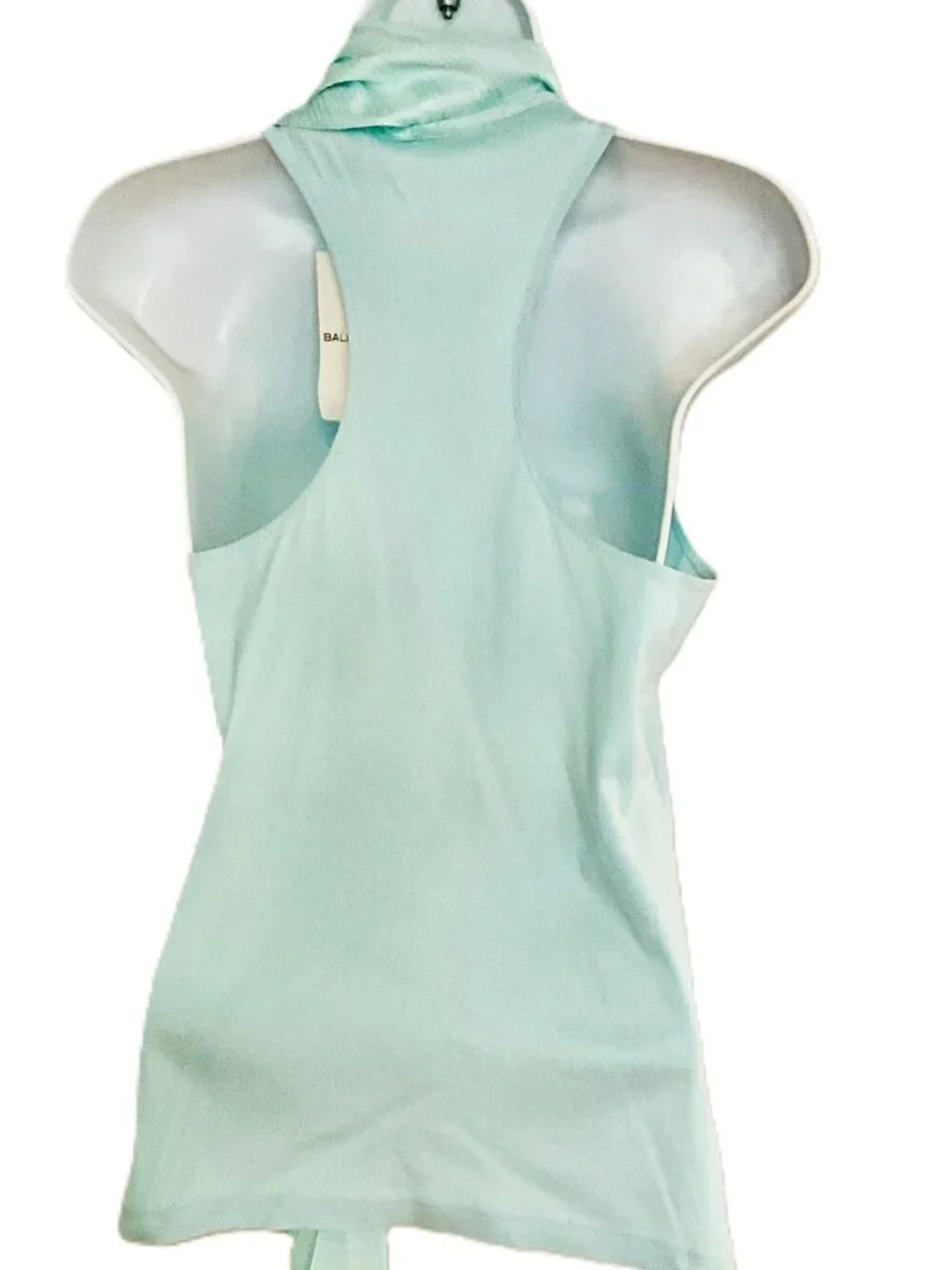 Balenciaga Paris Silk Scarf-Neck Sleeveless Cotton Top Size 40 France